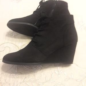 Black Suede Booties